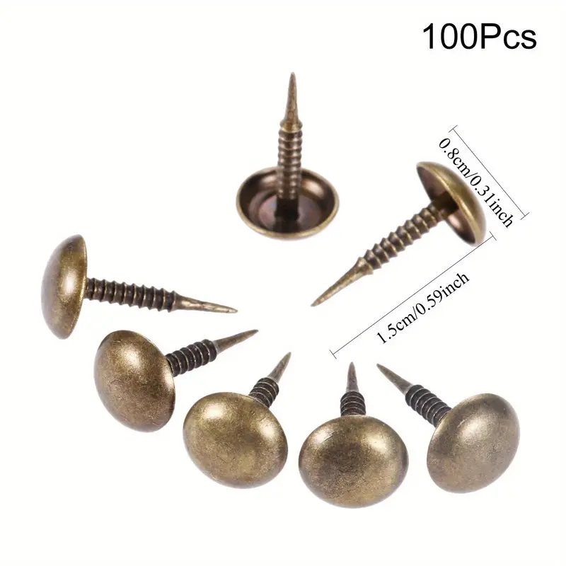 Antique Bronze Upholstery Nails, Jewelry Wood Box Sofa Tack Stud Pushpin Doornail, Furniture Home Decor 1