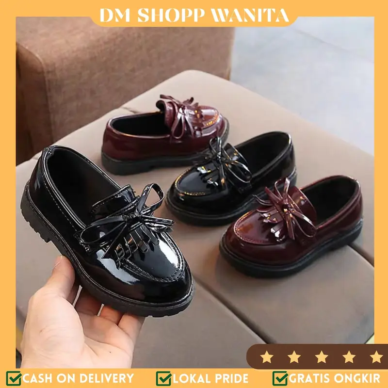 DM KIDS - SEPATU DOCMART ANAK CEWEK/COWOK UNISEX SLIP ON MOTIF PITA RUMBAI DN 024 0