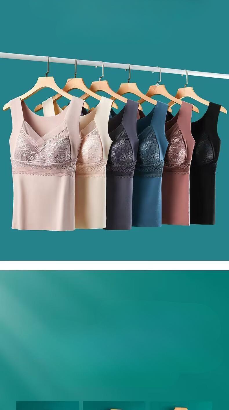 Product Introduction of Áo Vest Giữ Nhiệt Nhung Đức Hai Mặt, Thiết Kế Công Chúa, Dành Cho Nữ, Lớp Nền Không Để Lại Dấu Vết Dày Dặn Bằng Nhung, Thích Hợp Cho Mùa Thu Và Mùa Đông, Đồ Lót Giữ Nhiệt, # BXB11 a o Jacket Chun Top 12
