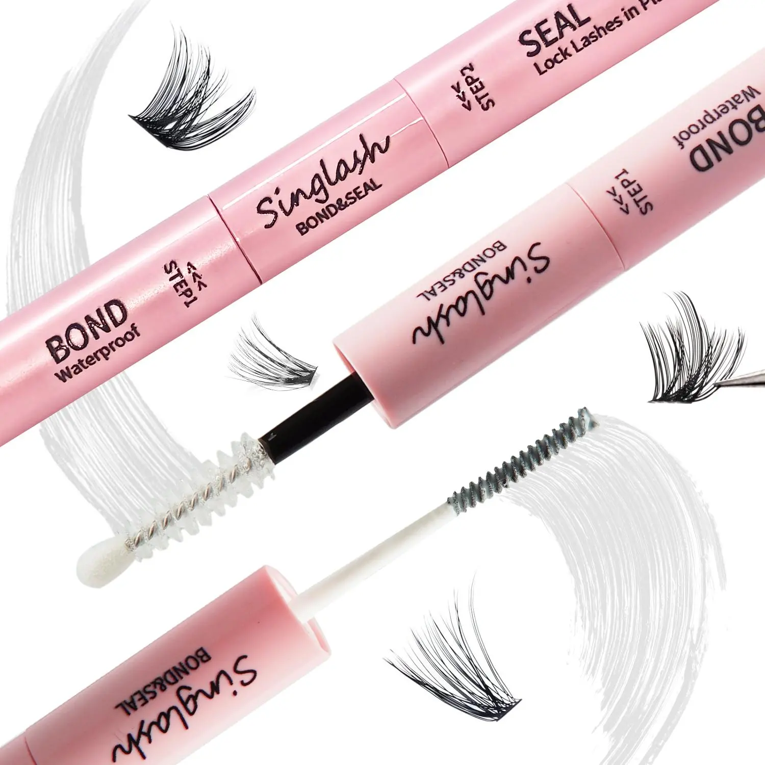 Long Lasting Eyelash Seal & Bond, Waterproof Eyelash Extension Glue, Professional Eye Makeup Tool for Women & Girls, Cosmetic