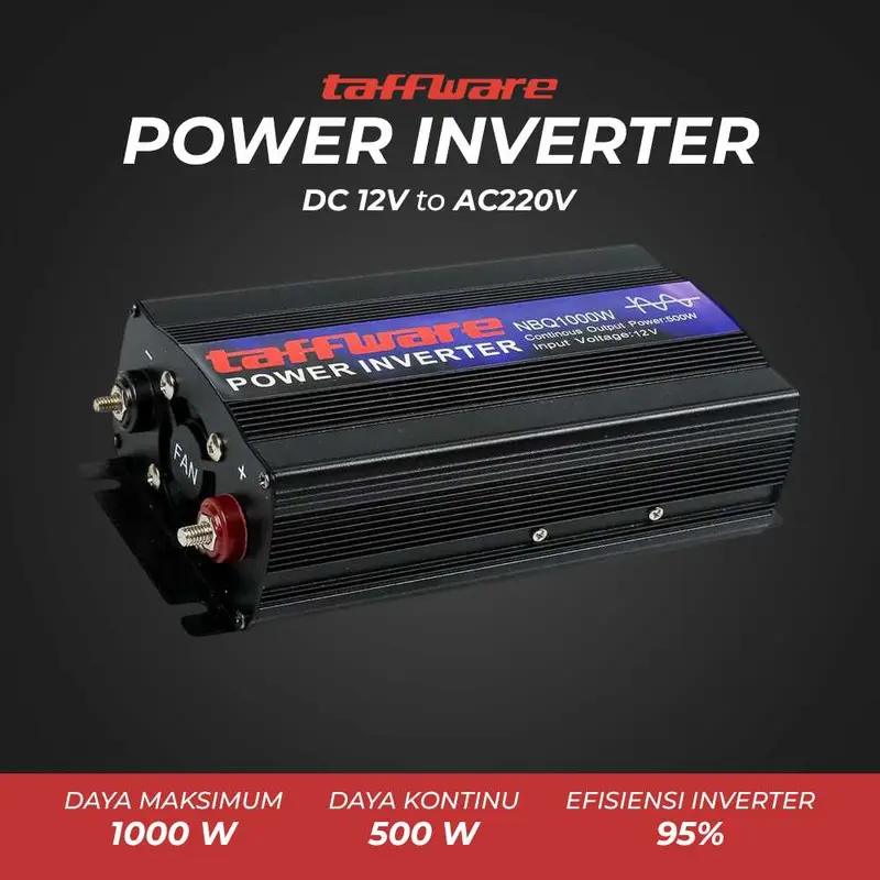 AShop Power Inverter Mobil Pure Sine Wave DC 12V to AC 220V 1000W 0