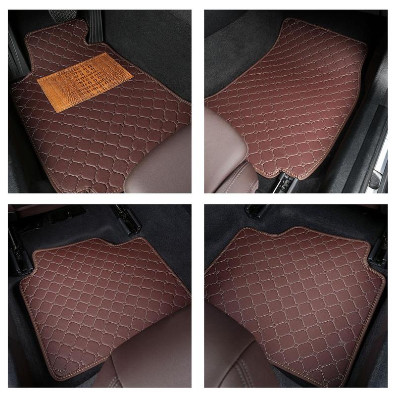 Car Floor Mat, PU Leather Car Floor Mat, Multi-purpose Car Interior Accessories for Volkswagen Skoda Octavia 6