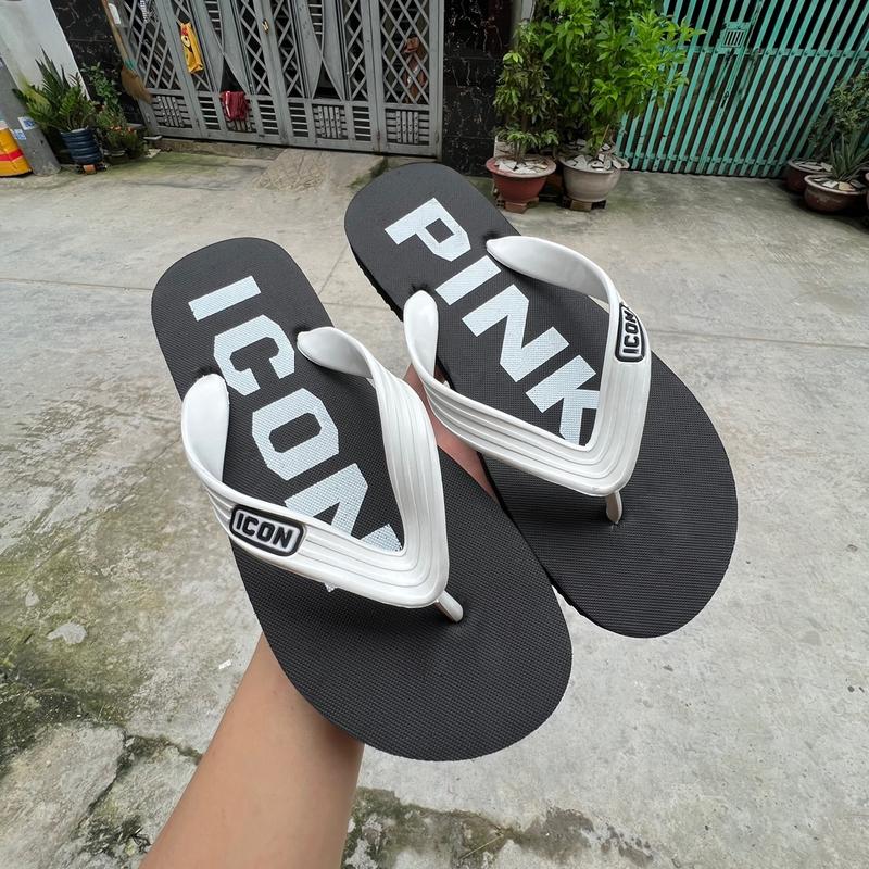 Dép Tông Nam, Dép Tông PINK ICON Hottred, Dép Tông Lào, Dép Xỏ Ngón, Dép Tông Đế Cao Su Cứng Chống Trơn Trượt Đồng Đế Bằng