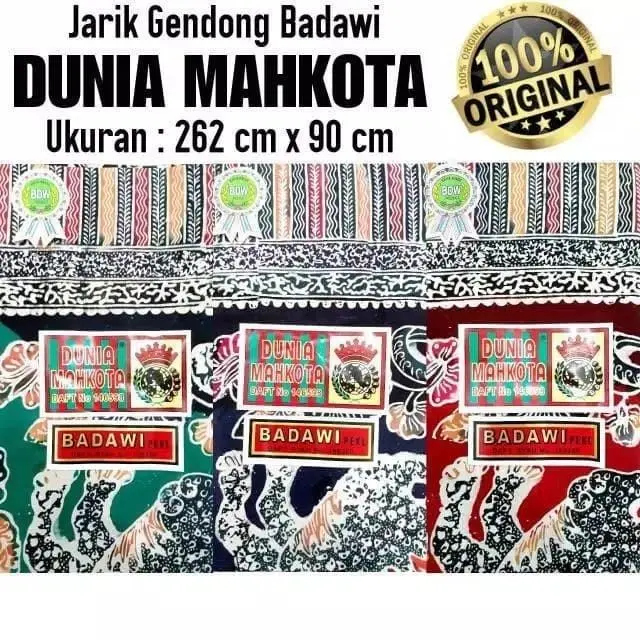 [PROMO] BADAWI Kain Gendongan Bayi DUNIA MAHKOTA / BADAWI / Cukin / Batik Halus / Selendang Bayi Badawi / KAIN BATIK Baru lahir | kain Jarik Multifungsi
