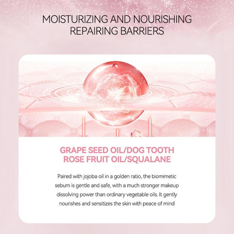 Gentle Makeup Remover Oil, Moisturizing Makeup Cleansing Oil, Facial Cleansing Product for Women & Girls, Cosmetic 6