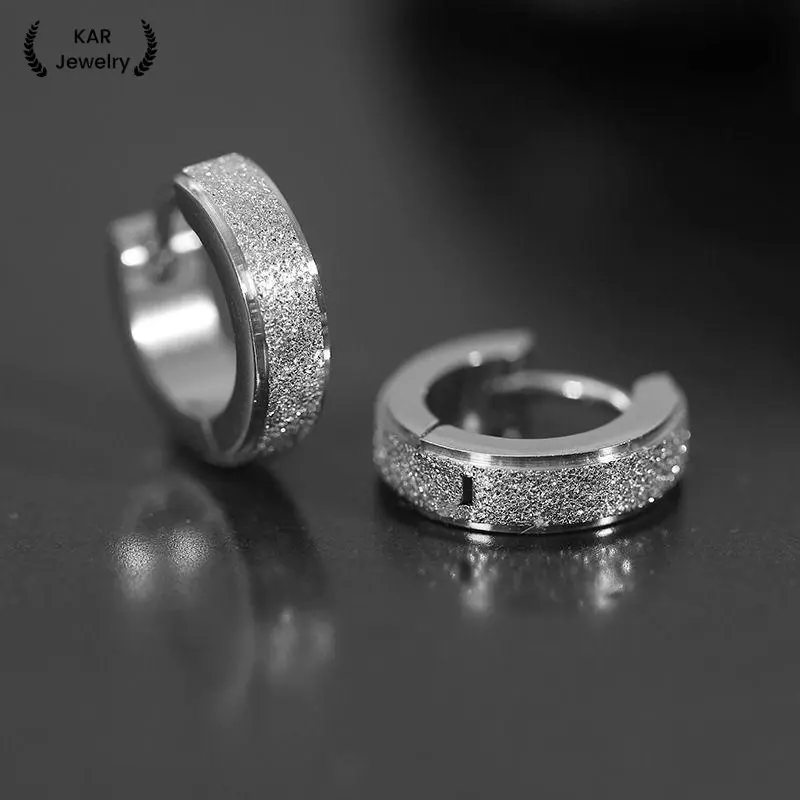 Khuyên Tai Tròn Huggie, Không Gây Dị Ứng, Dành Cho Nam Và Nữ, Thép Không Gỉ Mạ Vàng 18k, Thích Hợp Cho Tai Nhạy Cảm