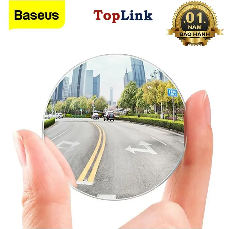 Bộ 2 Kính Chiếu Hậu Cho Xe Hơi Ô Tô Baseus, Gương Chiếu Hậu Chống Mù Đậu Xe Không Gọng - Hàng Chính Hãng