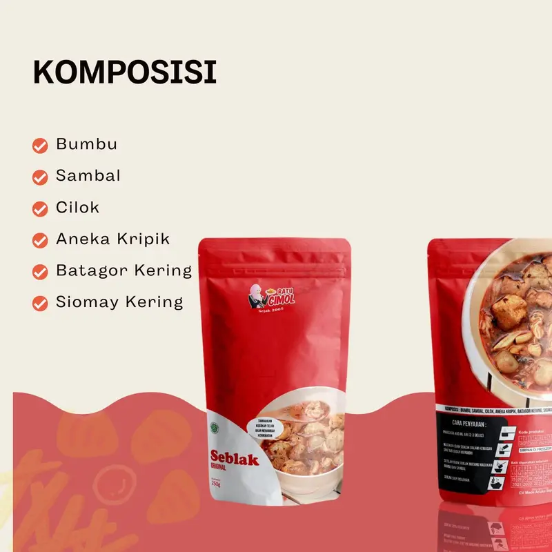 SEBLAK INSTAN ORIGINAL BEST SELLER - RATU CIMOL 2