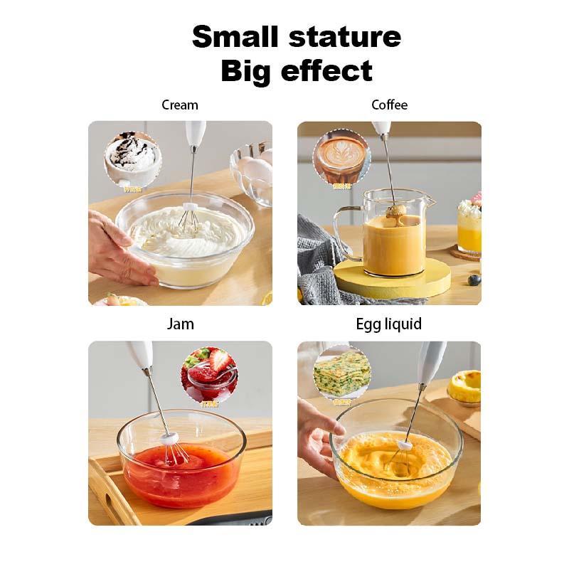 Product Introduction of SG [READY STOCK]Electric Milk Frother Handheld Foam Maker Coffee Latte Egg Beater Rechargeable Bakery Egg Whisk Head USB Rechargeables 3 Speeds Handheld Electric Frother Whisk 33