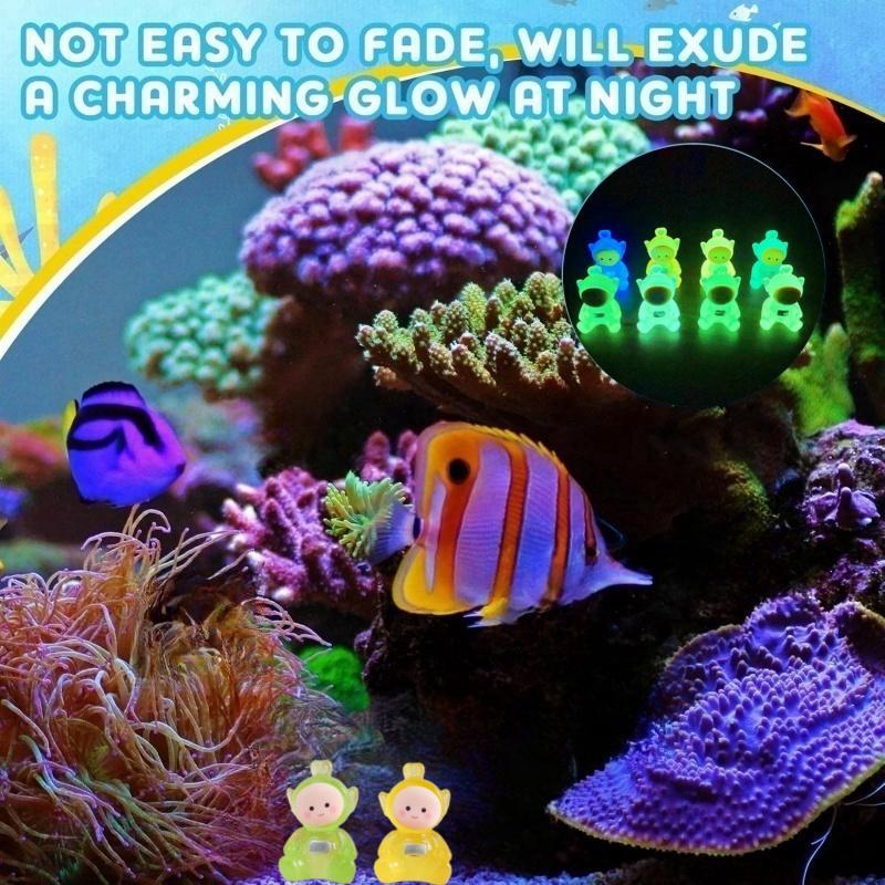 Product Introduction of Random Color Cute Cartoon Design Miniature Ornament, 10/30pcs Luminous Miniature Ornament, DIY Decoration Accessories for Home & Garden & Car 4