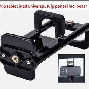 Holder Tablet Klip Ipad Inch Besar Universal Stand HP Double Phone