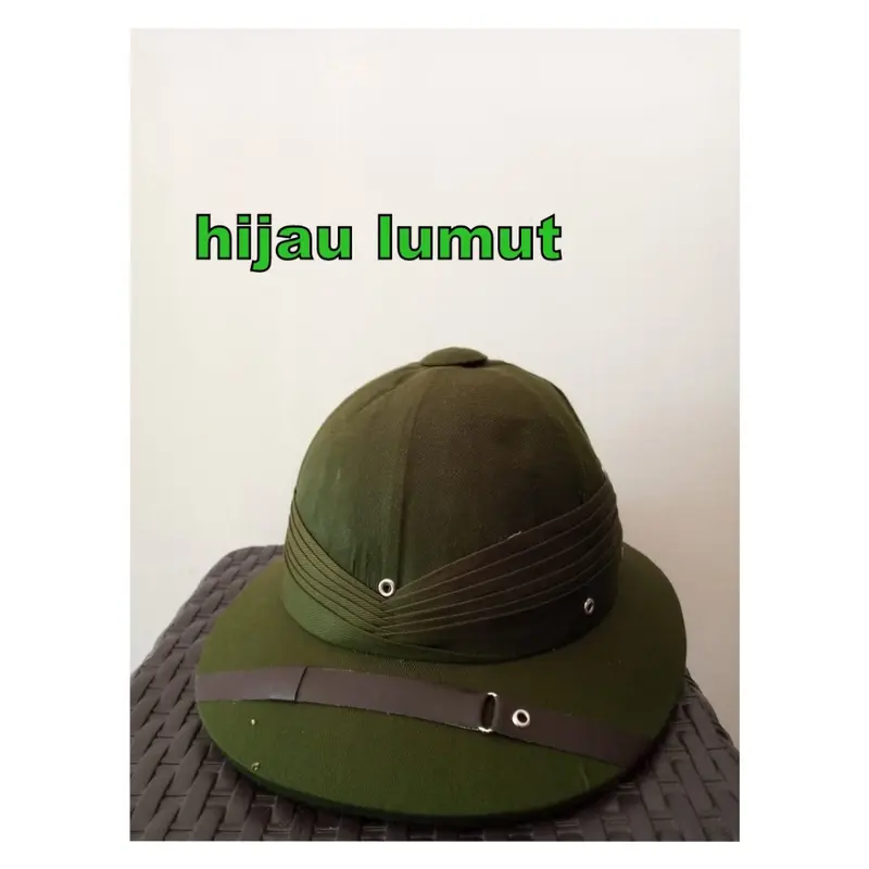 TOPI ONTHEL TOPI POLKA TOPI KLASIK ERA KOLONIAL BAHAN KAIN TOPI SEPEDA HELM ONTHEL 3