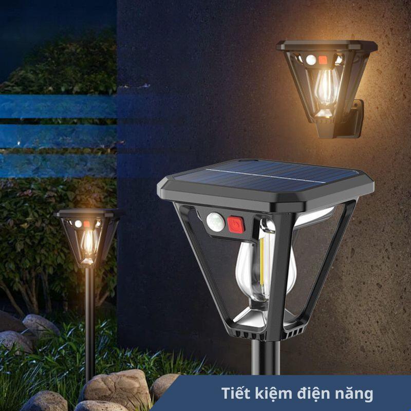 Đèn Vườn Năng Lượng Mặt Trời Chống Nước IP65 Cảm Biến Chuyển Động Thông Minh 