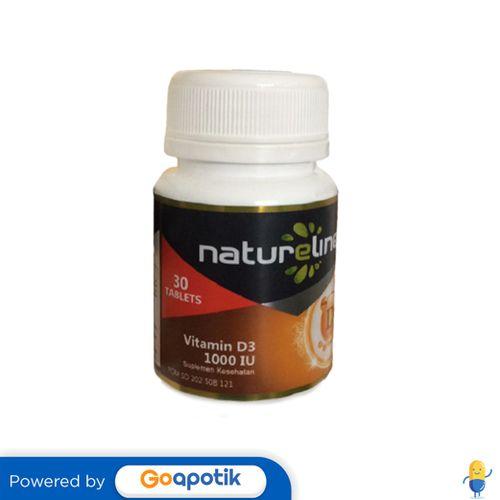 Gambar NATURELINE VITAMIN D3 1000 IU BOTOL 30 TABLET dari Apotek Apollo Surabaya by GoA Kota Surabaya Tokopedia