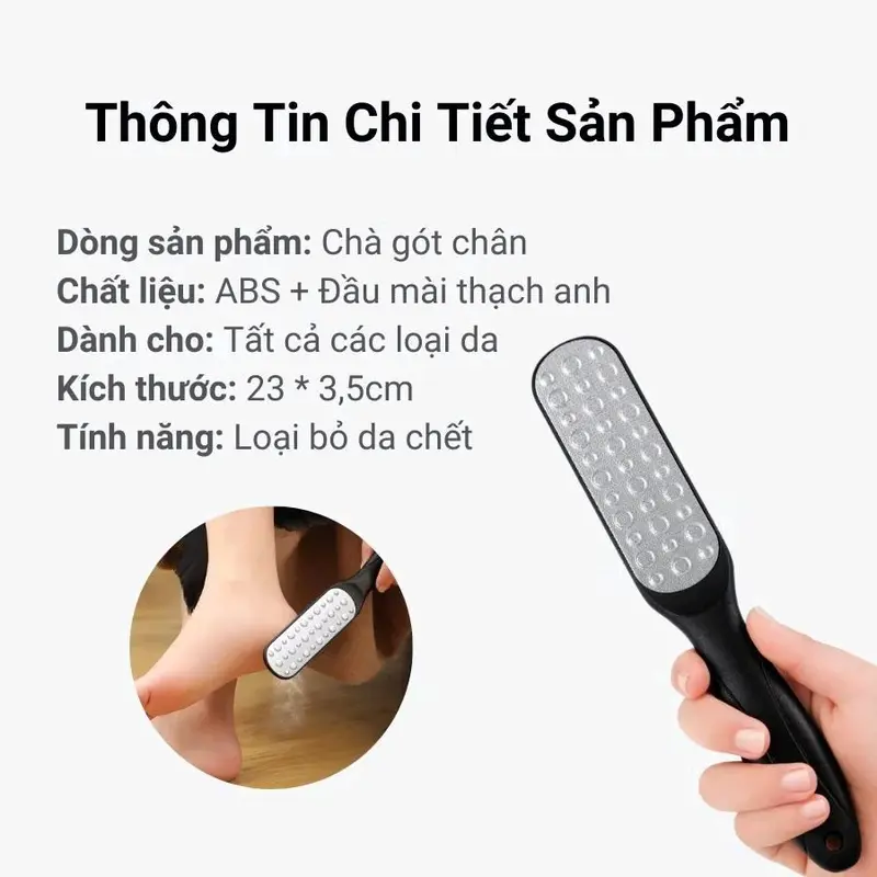 Combo 2 Chiếc Chà Gót Chân Giúp Làm Sạch Những Tế Bào Da Chết Ở Chân Trở Nên Mượt Mà, Chà Gót Chân 2 Mặt Tại Nhà 6