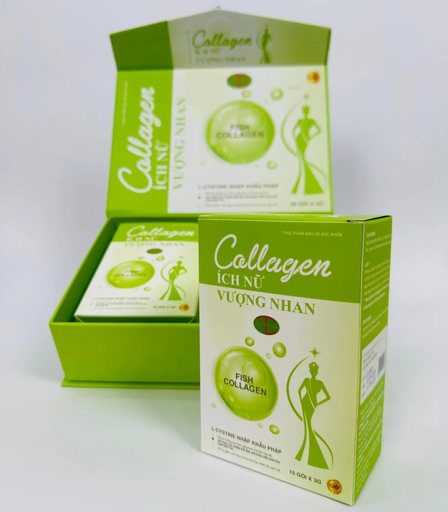Hộp 30 gói Collagen Ích Nữ Vượng Nhan - Dạ Thảo Liên