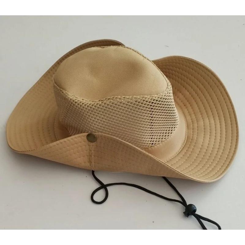 Product Introduction of Summer Fishing Sun Hat Western Cowboy Sun Hat Net Fishing Hats for Men Outdoor Mesh Breathable Cool Hat Knight Hats 16