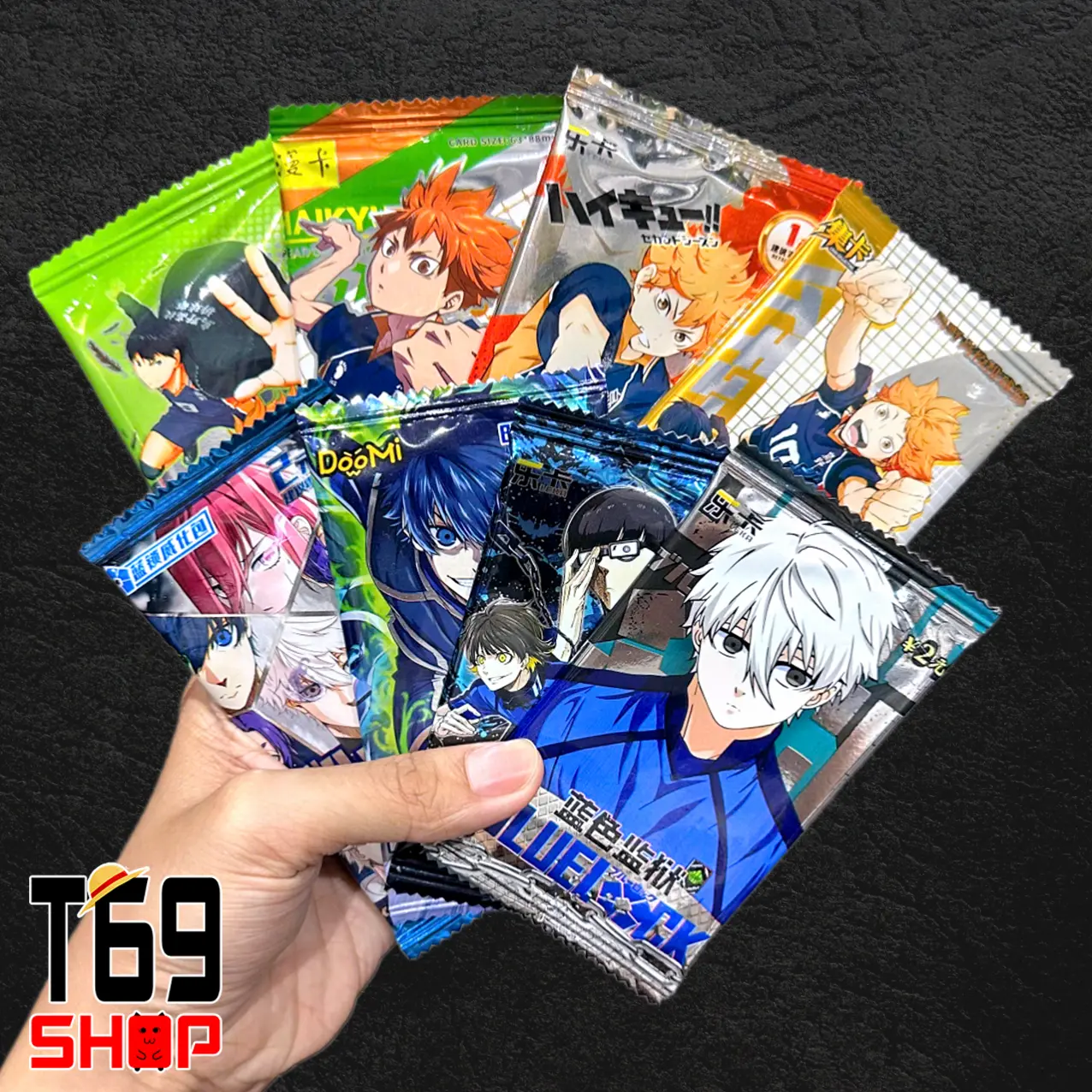Pack nhân phẩm, gói thẻ nhân phẩm anime Blue Lock và Haikyuu [T69 Shop]