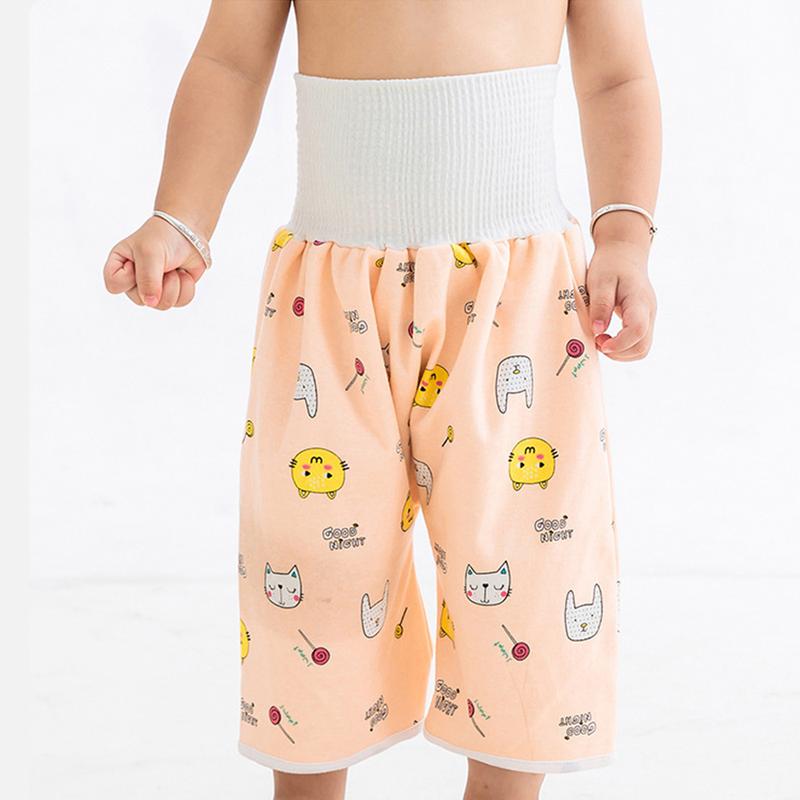 Product Introduction of Baby Waterproof Diaper Pants Skirt for Potty Training Baby Comfy Diaper Short for Boys and Girls Sleeping Bedclothes 7