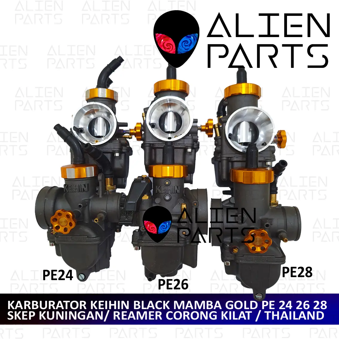 (COD) KARBURATOR KEIHIN PE 28 26 24 BLACK MAMBA SKEP KUNINGAN THAILAND PE28 PE26 PE24 HITAM SEKEP SEKIP KARBU SKIP KALBULATOR KARBULATOR BEAT VARIO MIO RX KING MX GRAND SUPRA 125 X BYSON SCOOPY NINJA TIGER GL PRO RR SOUL SATRIA FU TIGER GL REVO