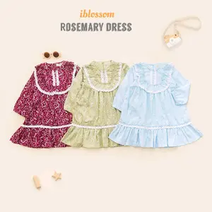 Dress anak rosemary cotton ruffle premium