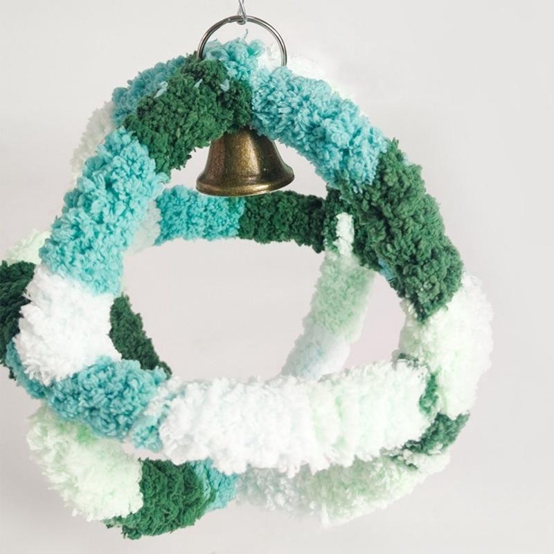 Cute Warm Winter Bird Nest Hanging Bird Cage Accessories Parrot Hideaway Colorful Small Pet House for Hummingbird 4
