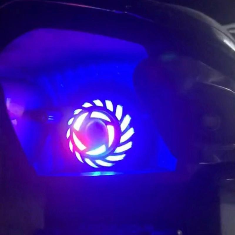 Đèn Hậu Xe Máy Chớp Nháy Xoáy 7 Màu Stop F1 Lập Lòe Lắp Wave,Sirius,ex 135...Lưu ý [ Bắt Buộc chuyển điện bình cho riêng đèn hậu - Lắp vào như zin đèn sẽ bị cháy ]