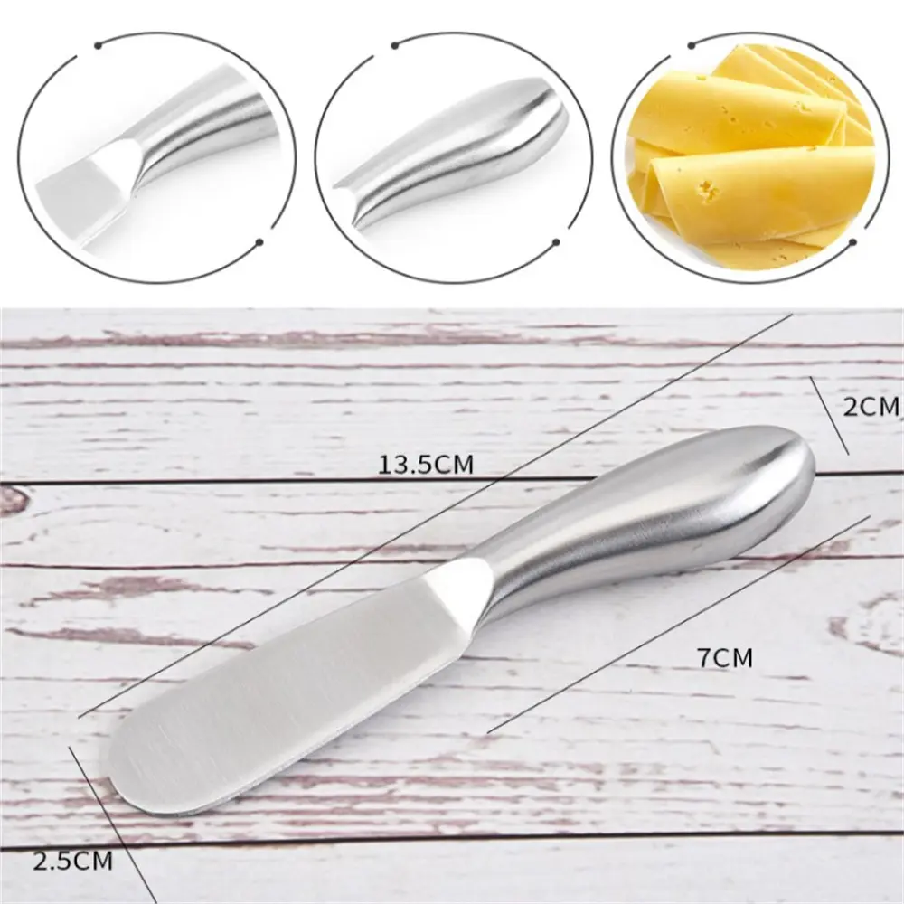 Kitchen household, stainless steel cheese spatula, can be used to cut pizza jam fruit, kitchen gadgets, baking tools