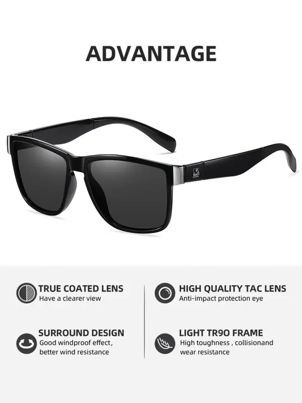 Unisex Sporty Tinted Lens Sunglasses, Outdoor Cycling Hiking Sunglasses, Fashion Accessories for Men & Women 2