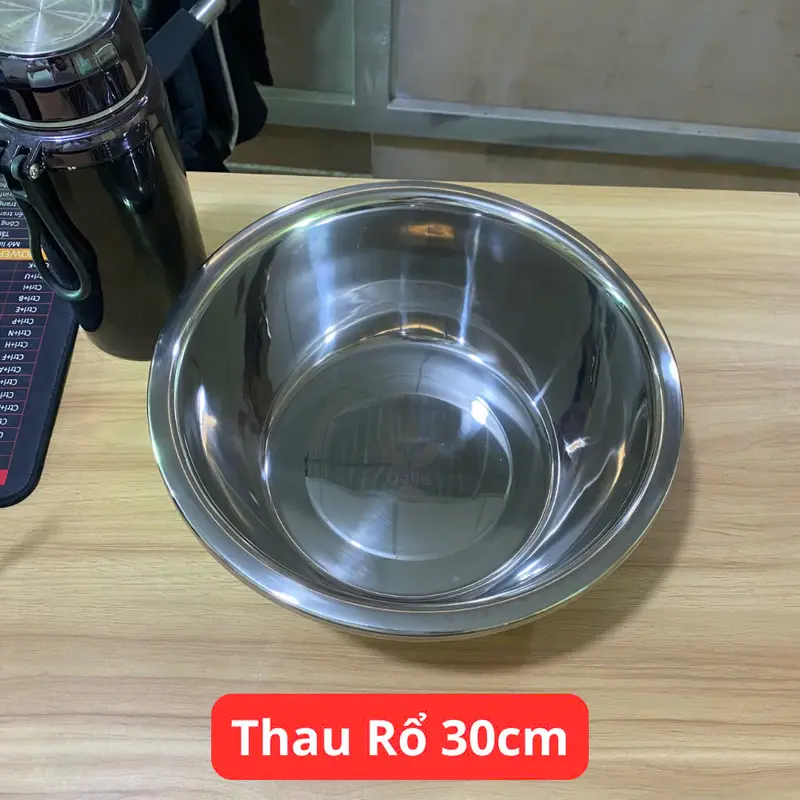 [ PL -COMBO 6 THAU SIZE 22-32CM ] Thau chậu inox sâu lòng cao cấp Delio với chất liệu siêu dày, bền đẹp và an toàn 4