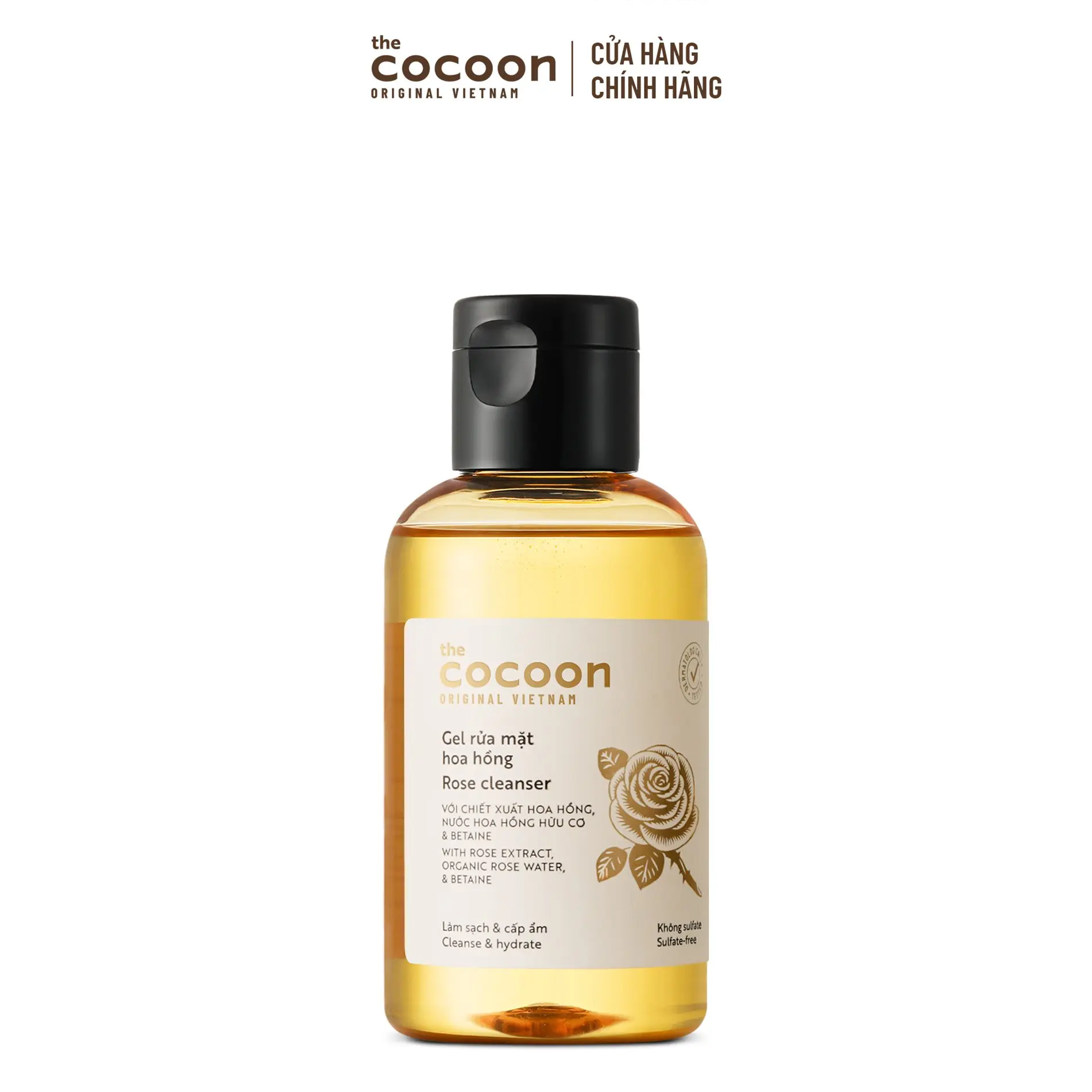 Ảnh đại diện Gel rửa mặt hoa hồng Cocoon làm sạch & cấp ẩm 140ml