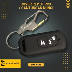 Cover Remot Pcx 160 + Gantungan Kunci Pcx 160 Bahan Stainless Premium
