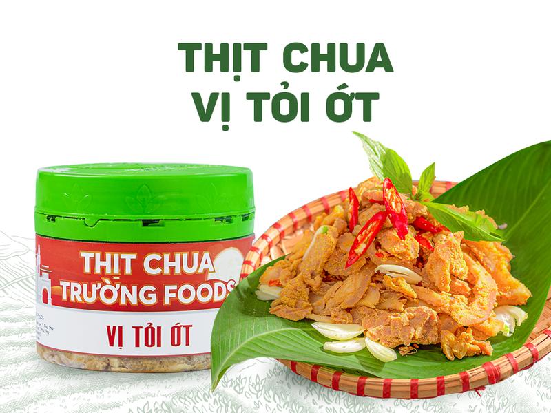 TRƯỜNG FOODS THỊT CHUA TỎI ỚT- TỪ THỊT LỢN CHUẨN VIETGAP CÙNG THÍNH NGÔ NƯƠNG VÀ TINH DẦU TỎI ỚT CHO CUỘC VUI TRỌN VẸN