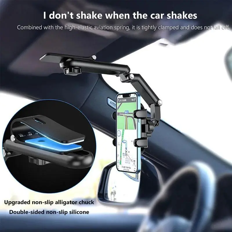1080° Rotatable Car Phone Holder, Multifunctional Car Phone Holder, Universal Car Phone Navigation Bracket, Car Interior Accessories 4