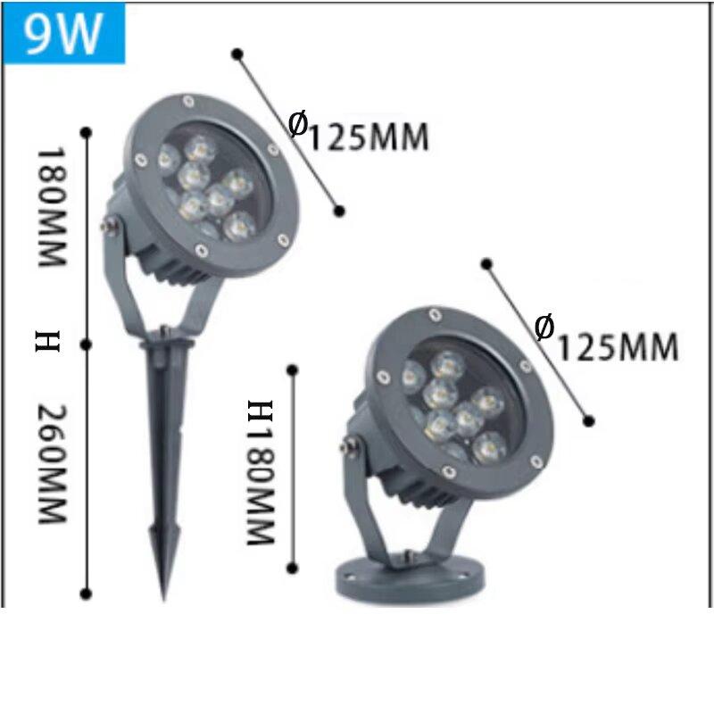 Đèn Led Chiếu Cây - Đèn Chiếu Điểm, Đèn Rọi Cây Ngoài Trời Công Suất 3W, 5W, 6W, 7W, 9W, 12W, 18W, 24W Full Màu 2