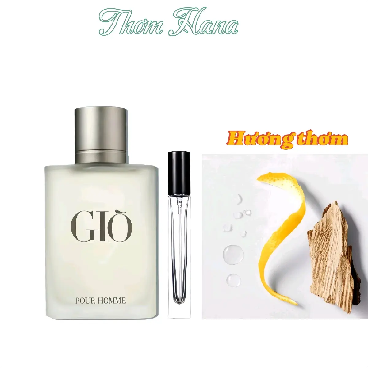 Nước Hoa Nam  Gi0 Trắng EDP(chai nhỏ 10ml ) Nam tính lịch lãm, thơm mát dịu nhẹ Cosmetic Perfume Tinh Dầu