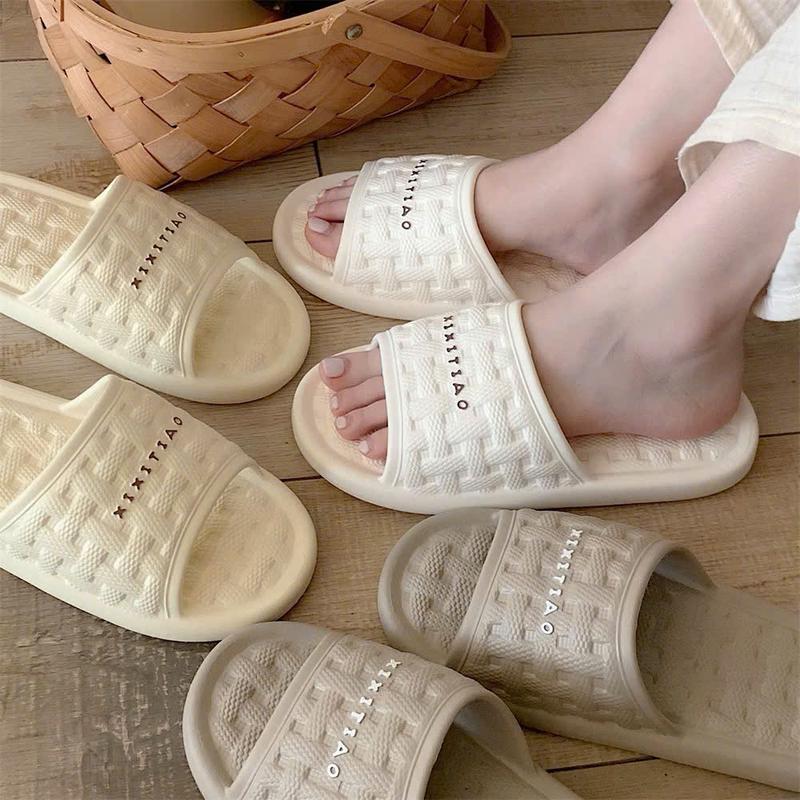 Dép Lê đi trong nhà Xixitaotao 4 màu kem, đen, ghi, nâu, size từ 36-45 Slipper DéP Nữ Women Có Quai Dép Lê DéP