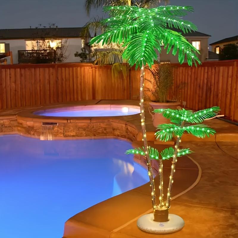 6' 3.3' 2' Lighted Palm Tree Set - Premium Outdoor Christmas ...