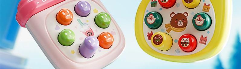 Product Introduction of Đồ Chơi Whac-a-Mole Lòng Bàn Tay Mini Âm Nhạc Bấm Cho Trẻ Em, Bộ Ghép Hình Giáo Dục Sớm, Thích Hợp Cho Bé Trai Và Bé Gái, Nhấn Ngón Tay, Trẻ Nhỏ Nhận Thức Hình Dạng, [Hình Thông Minh] 2