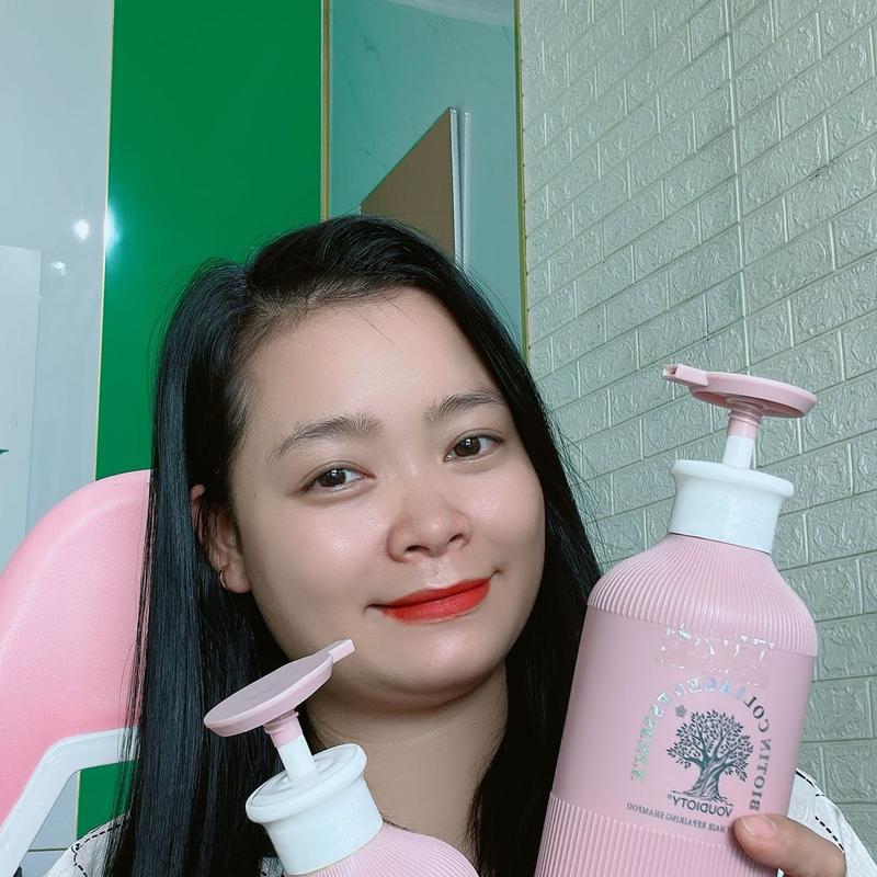  Bộ dầu gội xả biotin colagen essence hương nước hoa thơm ngọt 