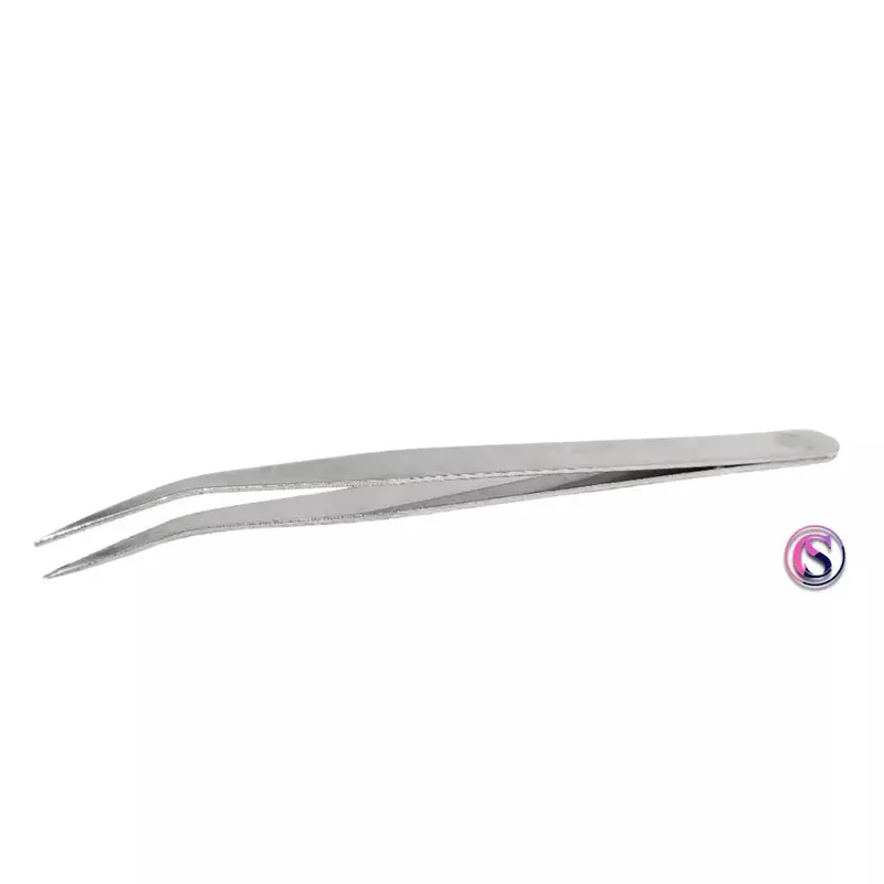 Jepit obras bengkok / pinset / pingset / twizer / tweezer benang bengkok stainless 0