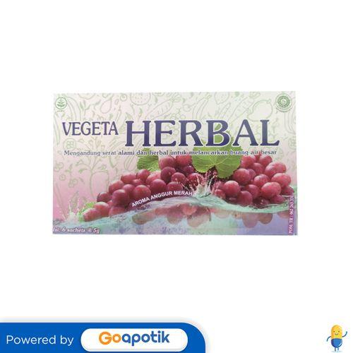 Gambar VEGETA HERBAL BOX 6 SACHET dari Apotek Karunia Sehat Makassar by GoApotik Kota Makassar Tokopedia