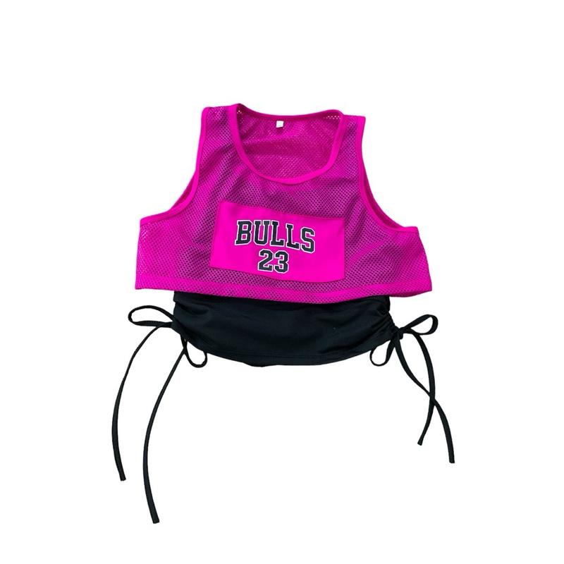 Áo bra lưới BULLS 23 rút dây 2 bên xườn, áo tập 2 lớp dành cho nữ, tập thể dục, tập aerobic, shuttle dance, dân vũ, zumba, sport, nhiều màu 1