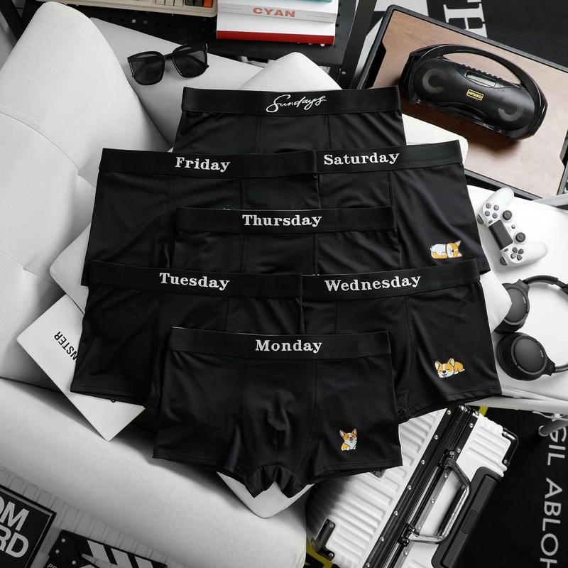 Combo 7 Quần Boxer Nam mặc đủ 1 tuần mẫu mới 2025, Quần Sịp Đùi Nam màu đen thun lạnh cao cấpco dãn 4 chiều top3 ( Che tên sản phẩm khi giao hàng )