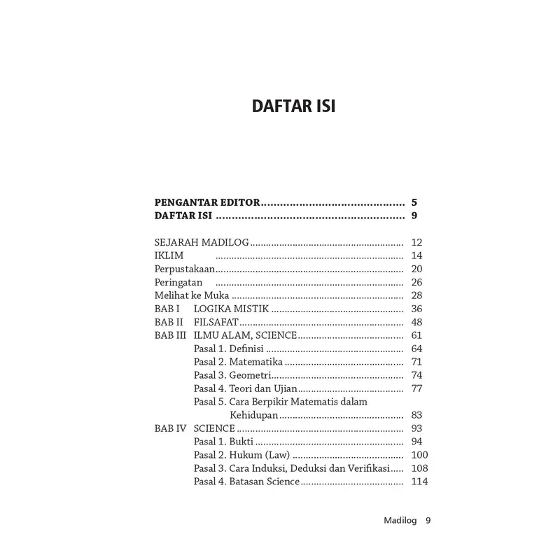 Buku Madilog; Materialisme, Dialektika, dan Logika - Tan Malaka - IRCiSoD 2
