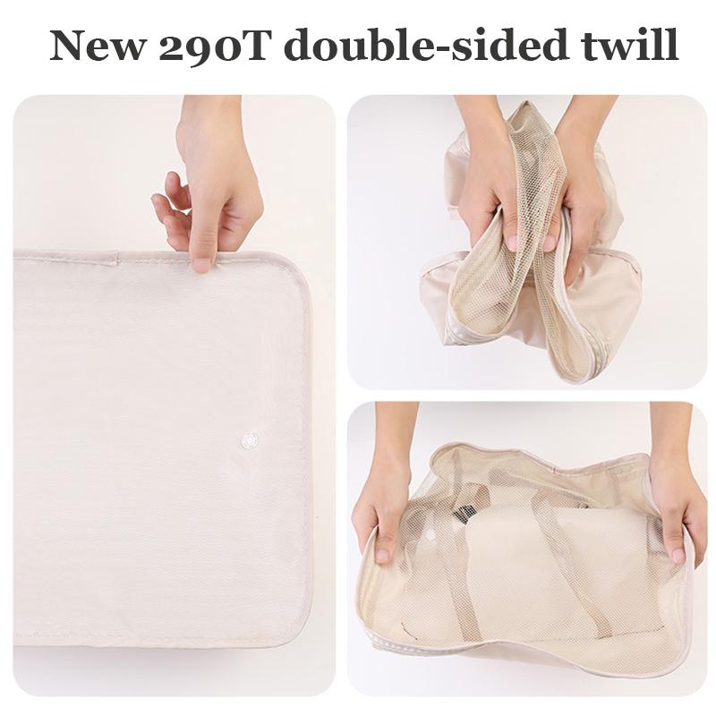Product Introduction of 【SG Ready Stocks】New Travel Storage Bag Underwear Shoe Clothes Storage Package Tourist Tidal Bag Drawstring Bag Wash Bag 19