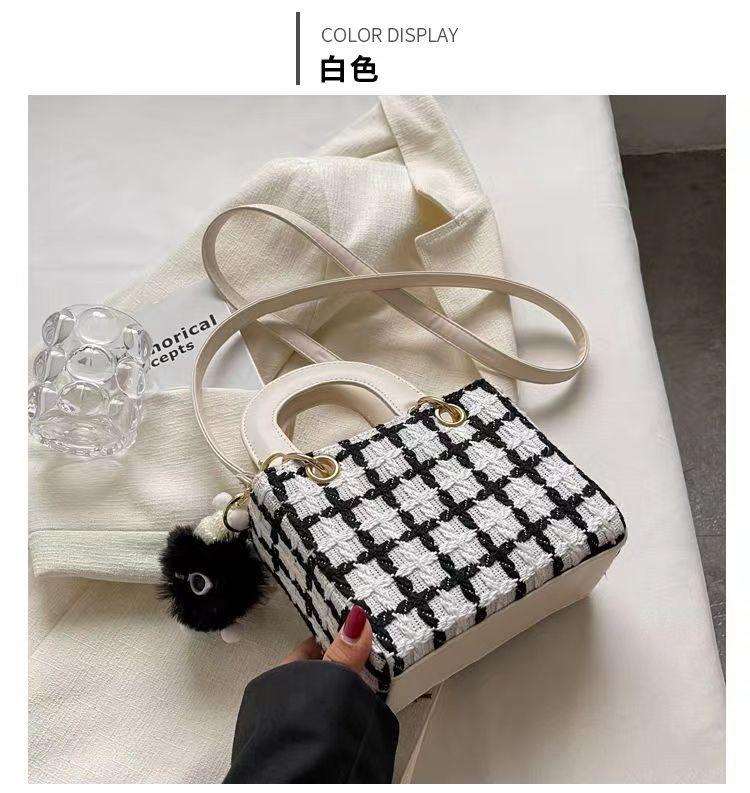 Product Introduction of Túi Len, Thiết Kế Đặc Biệt Năm 2024, Túi Mới, Túi Nữ, Phong Cách Mùa Thu, Túi Messenger Nóng Bỏng Trên Internet, Cầm Tay, Túi Diana 11