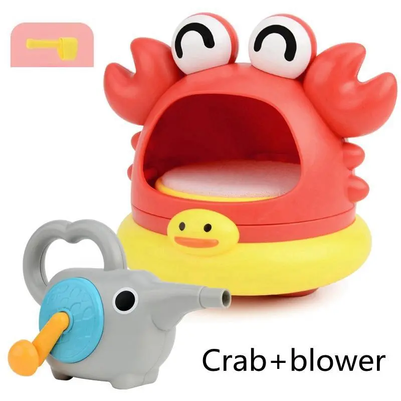 Crab & Shark Design Bubble Blower Toy, Cartoon Crab & Shark Bubble Maker Toy, Bubble Making Machine Toy, Sensory 5