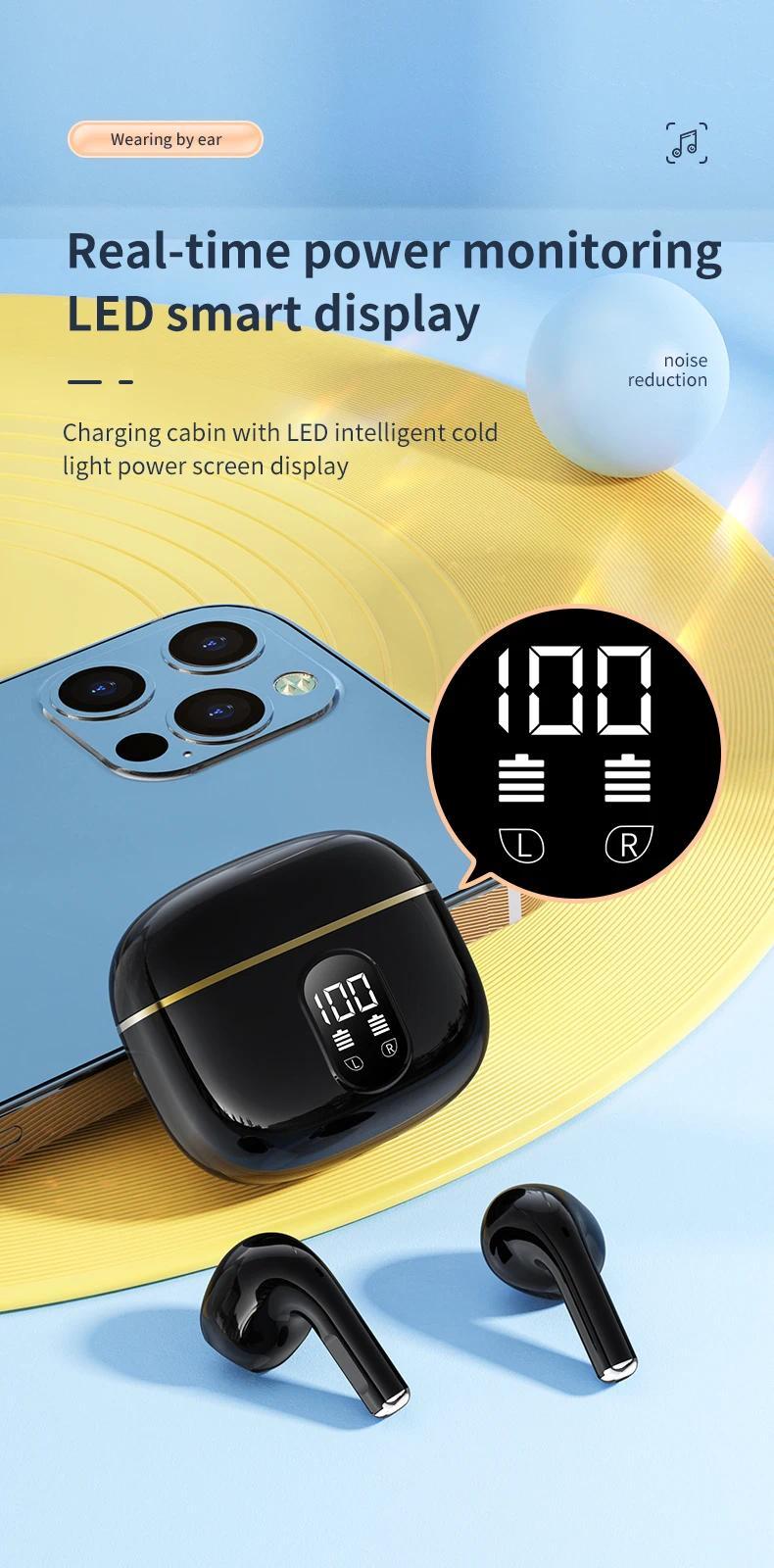 Product Introduction of X87 wireless headphones touch control gaming headsets bt5.3 earphones HiFi stereo noise reduction waterproof earbuds with mic 23