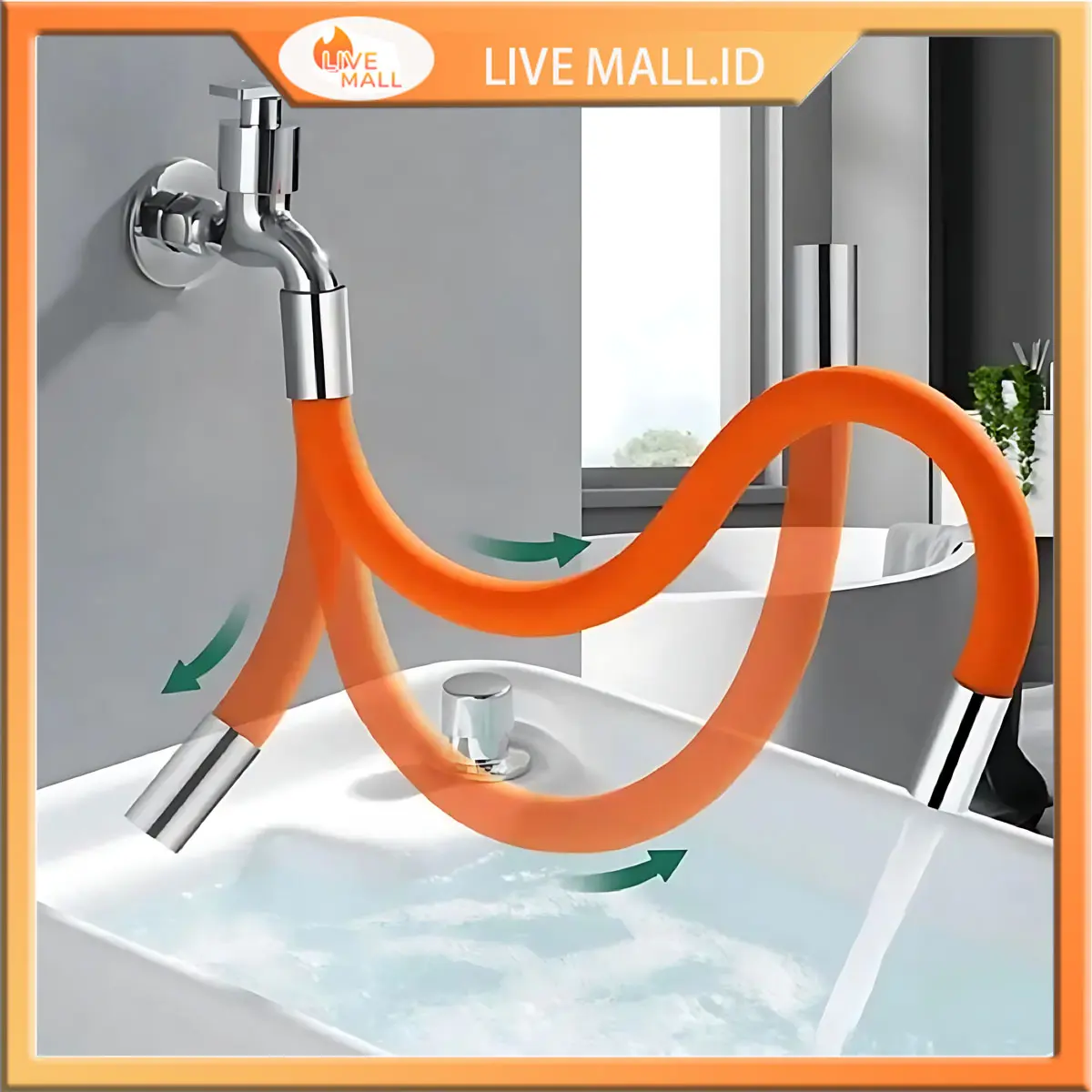 Selang Flexible Ekstensi Keran Air Universal W 1/2 Inch 360 Derajat Bahan Silikon WHG wastafel